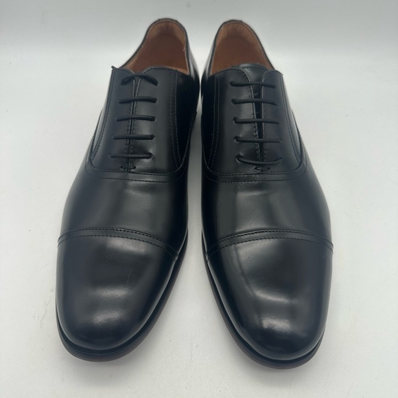 BRAND NEW Desai Classic Oxford Black Leather Dress Shoes, Mens EU 44, US 11 - Picture 3 of 8